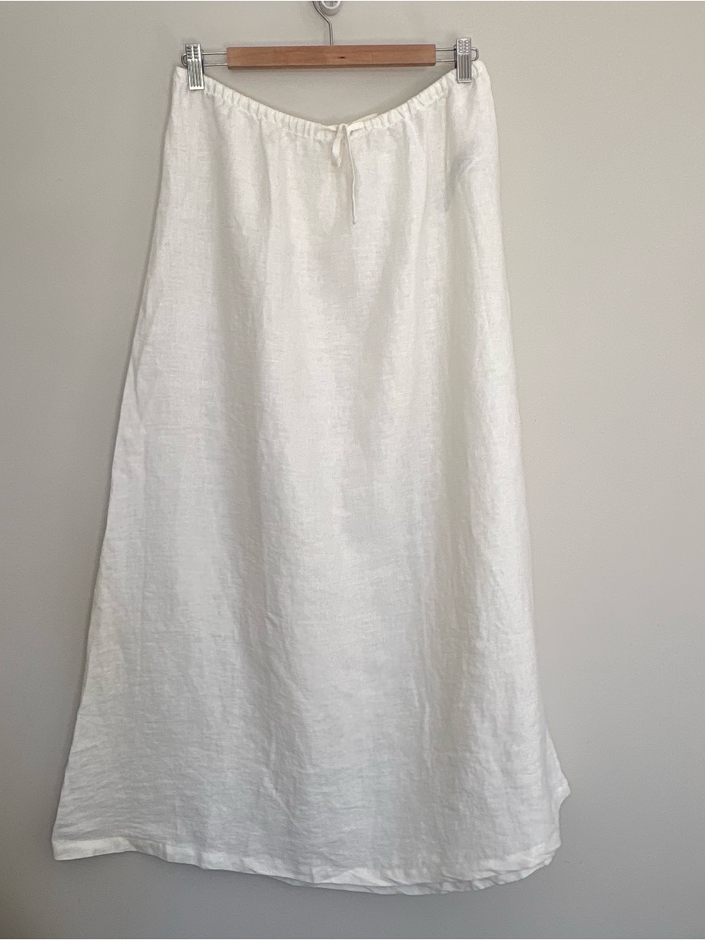 Zara Home White Linen Maxi Skirt - size M